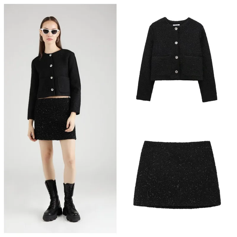 Holiday Banquet Selfie Women's Casual Elegant Streetwear Solid Color Polyester Skirt Co-ord Set Shorts Sets