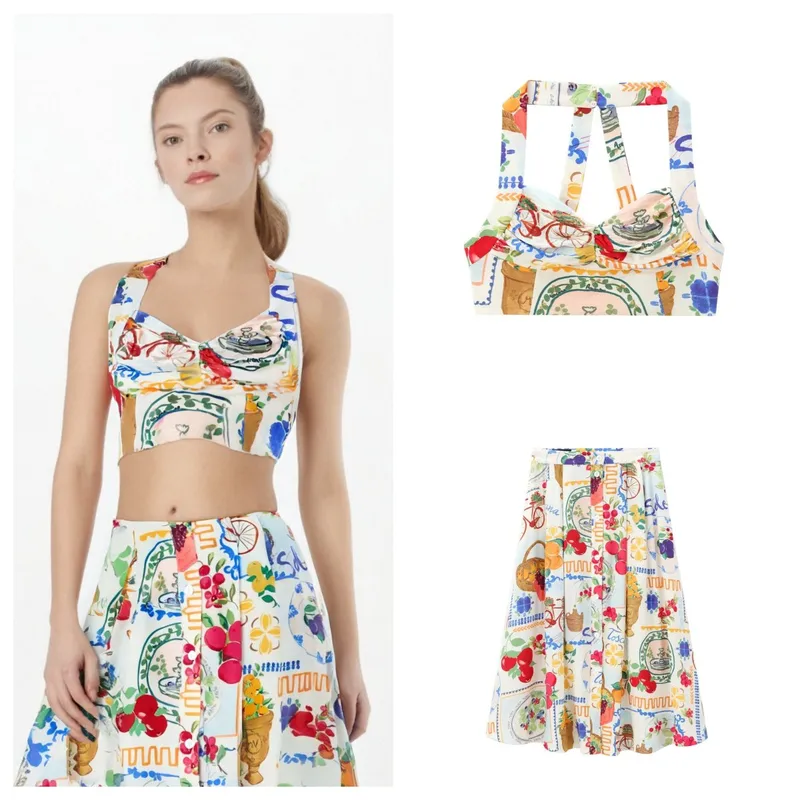 Holiday Banquet Selfie Women's Streetwear Printing Polyester Skirt Co-ord Set Shorts Sets
