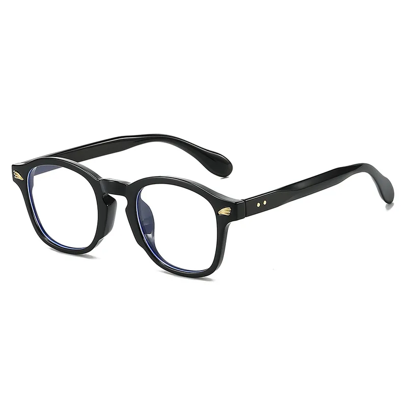 Casual Basic Solid Color Ac Oval Frame Full Frame Glasses