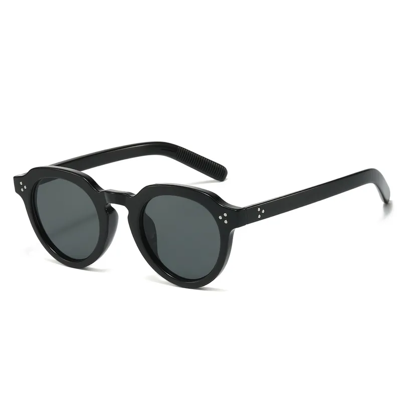 Basic Simple Style Solid Color Ac Round Frame Full Frame Glasses