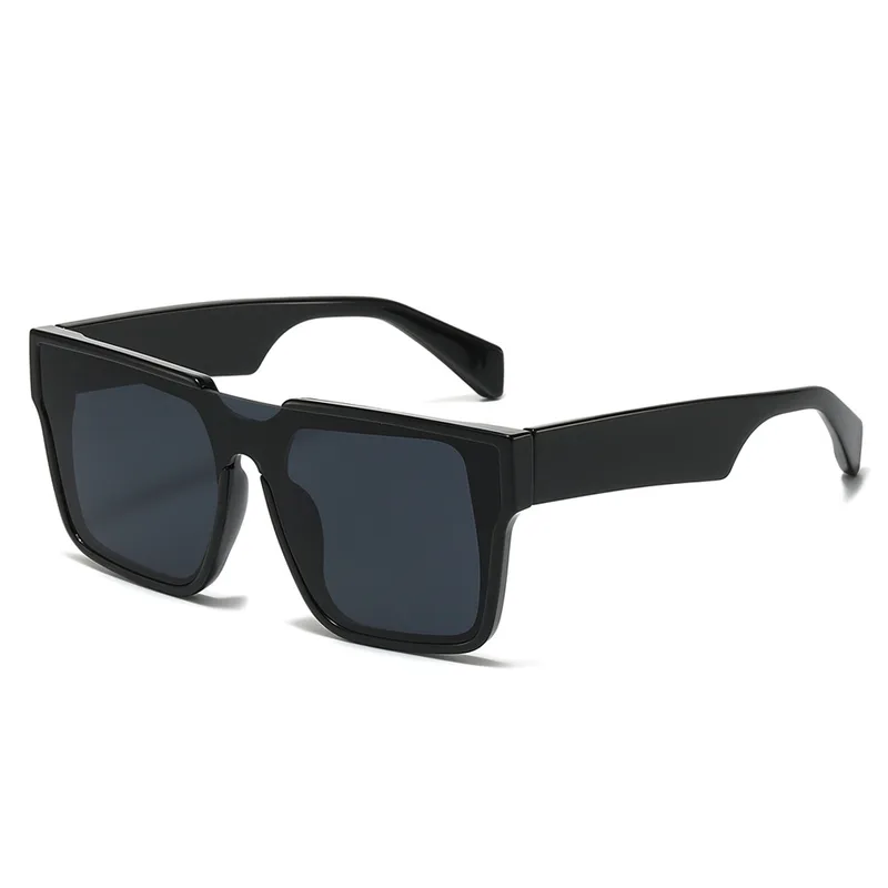 Basic Retro Solid Color Pc Square Full Frame Glasses