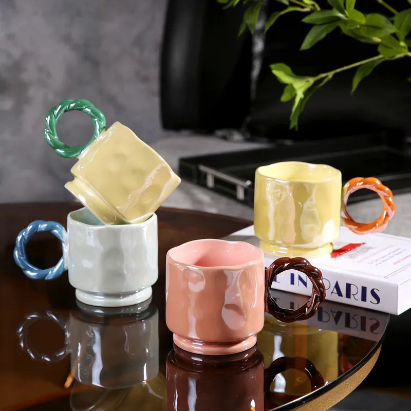 Casual Elegant Multicolor Ceramics Mug 1 Piece