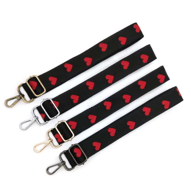 Polyester Heart Shape Bag Strap
