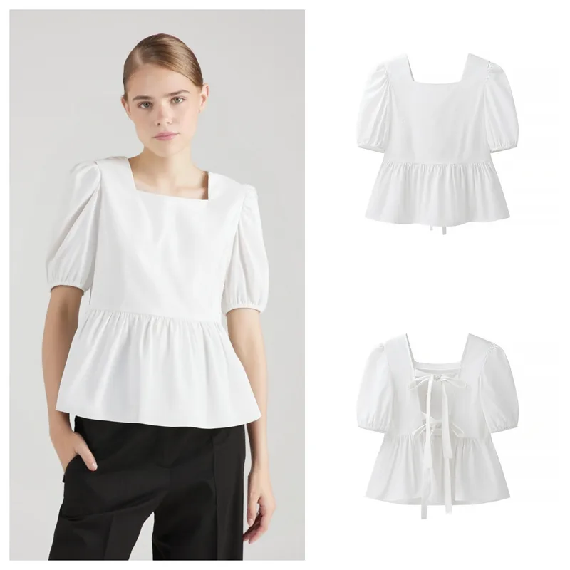 Women's Blouse Half Sleeve Blouses Streetwear Solid Color