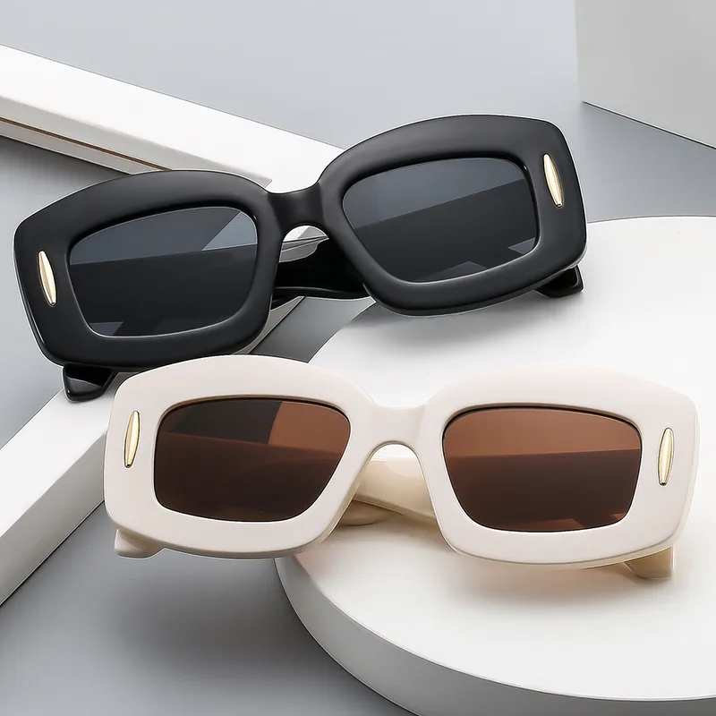 Simple Style Solid Color Pc Square Full Frame Glasses
