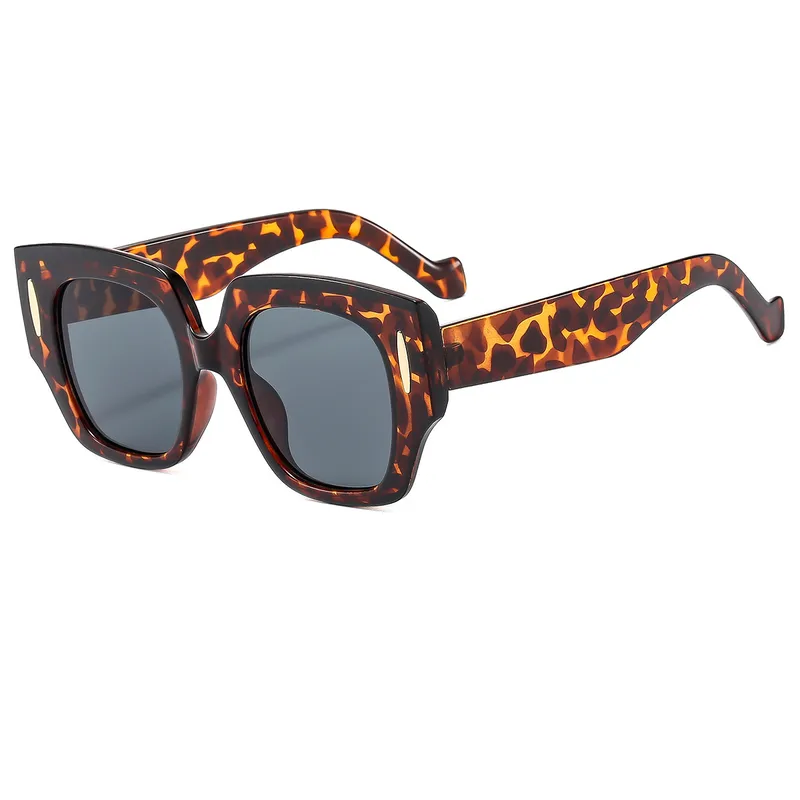 Casual Color Block Solid Color Pc Square Full Frame Glasses