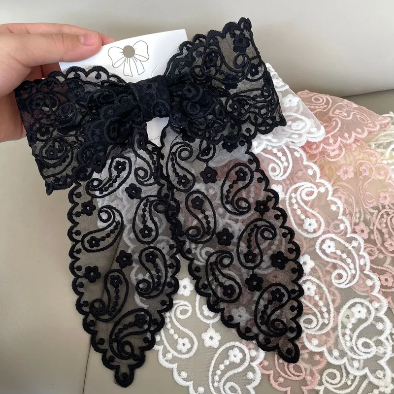 Women's Princess Bow Knot Gauze Hair Clip