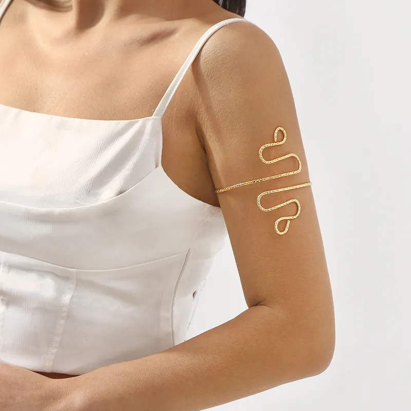 Vintage Style Commute Snake Iron Plating Women's Armband