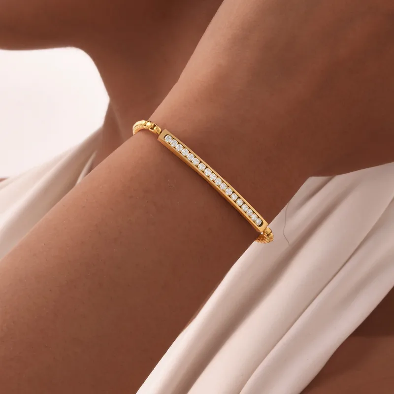 Vintage Style Simple Style Geometric 201 Stainless Steel Women's Bracelets