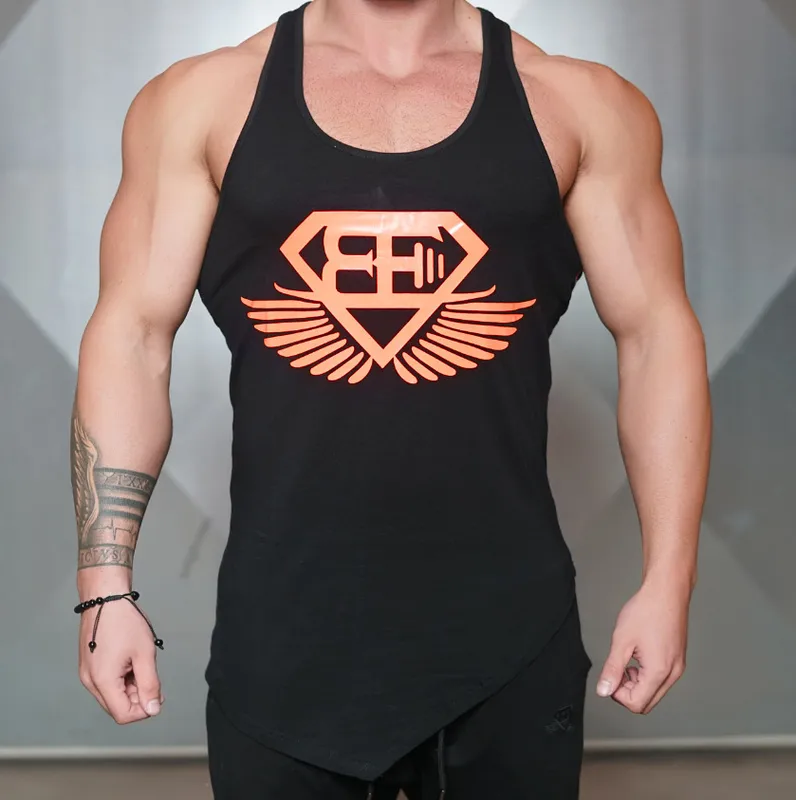 Muscle Outdoor Casual Men's Vest Bodybuilding Slim Vest Quick-Drying Summer Sports Vest Sweat-Absorbent