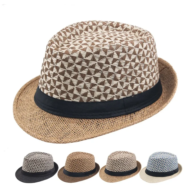 Unisex Retro Color Block Hollow Out Crimping Bucket Hat