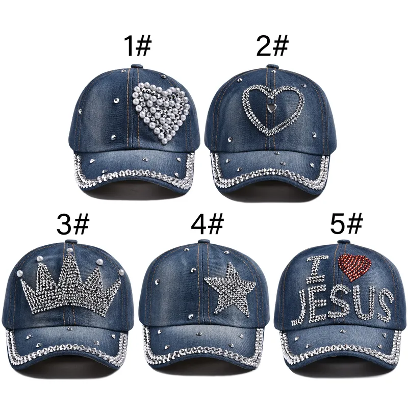 Children Unisex Hip-Hop Streetwear Letter Heart Shape Crown Baseball Cap