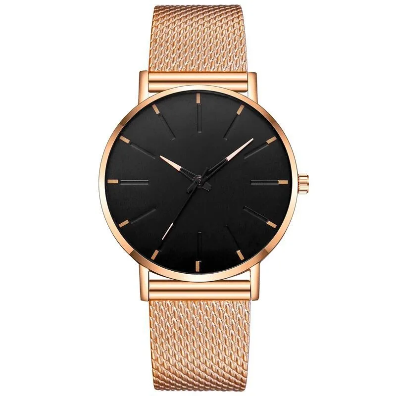 Business Solid Color Buckle Quartz