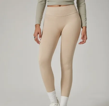Casual Elegant Solid Color Chemical Fiber Blending Nylon Spandex Collarless Active Bottoms Leggings