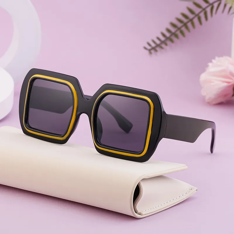 Vacation Modern Style Geometric Pc Square Full Frame Glasses