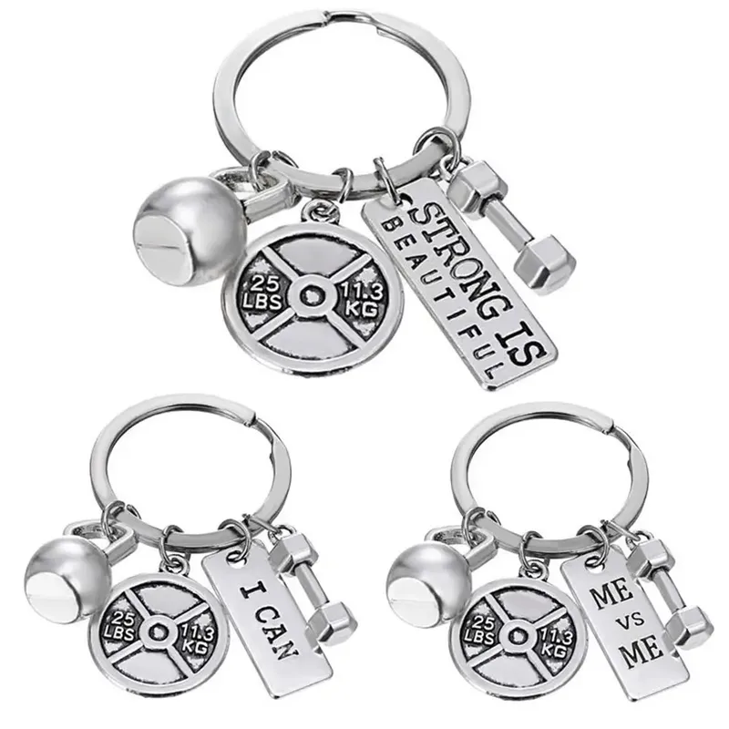 Simple Style Letter Barbell Alloy Unisex Unisex Keychain
