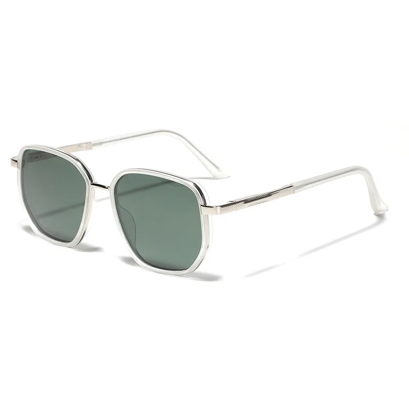 Vacation Simple Style Solid Color Tac Square Full Frame Glasses