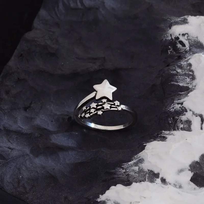 Simple Style Star Copper Men's Rings