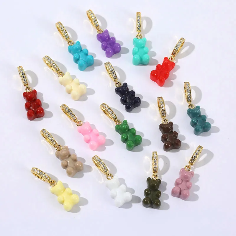 Cute Little Bear Arylic Plating Unisex