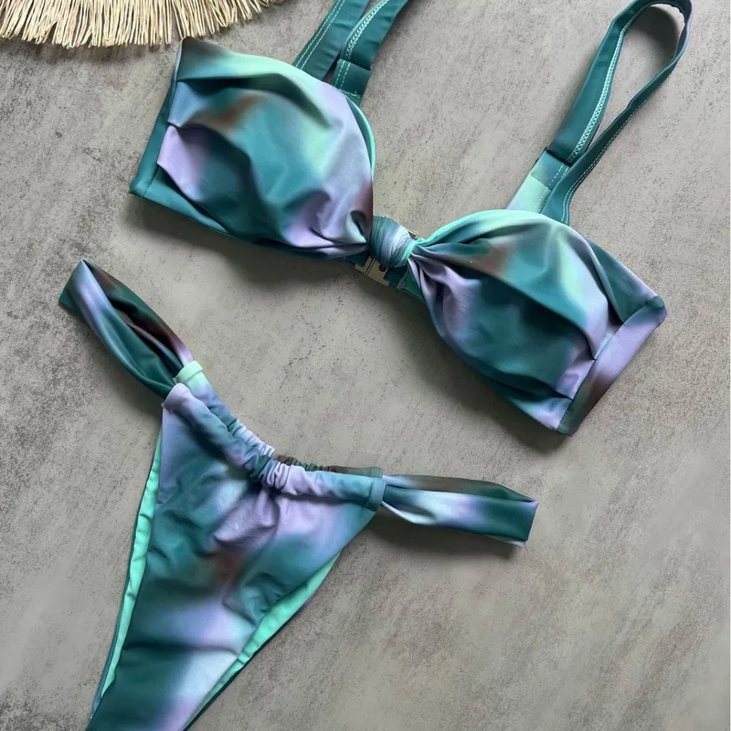 Women's Multicolor 2 Pieces Set Swimwear