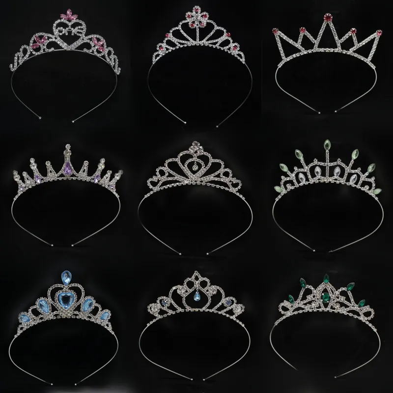 Women's Simple Style Solid Color Alloy Inlay Rhinestones Hair Band