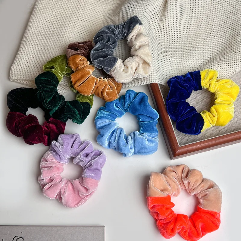 Women's Vacation Classic Style Color Block Cloth Hair Tie