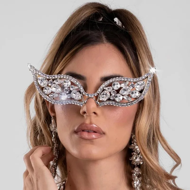 Exaggerated Novelty Geometric Special-Shaped Mirror Full Frame Glasses