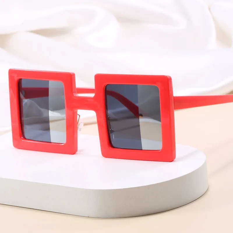 Exaggerated Novelty Solid Color Ac Square Full Frame Glasses