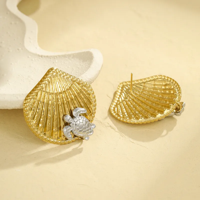 1 Pair Vacation Classic Style Solid Color 304 Stainless Steel Ear Studs