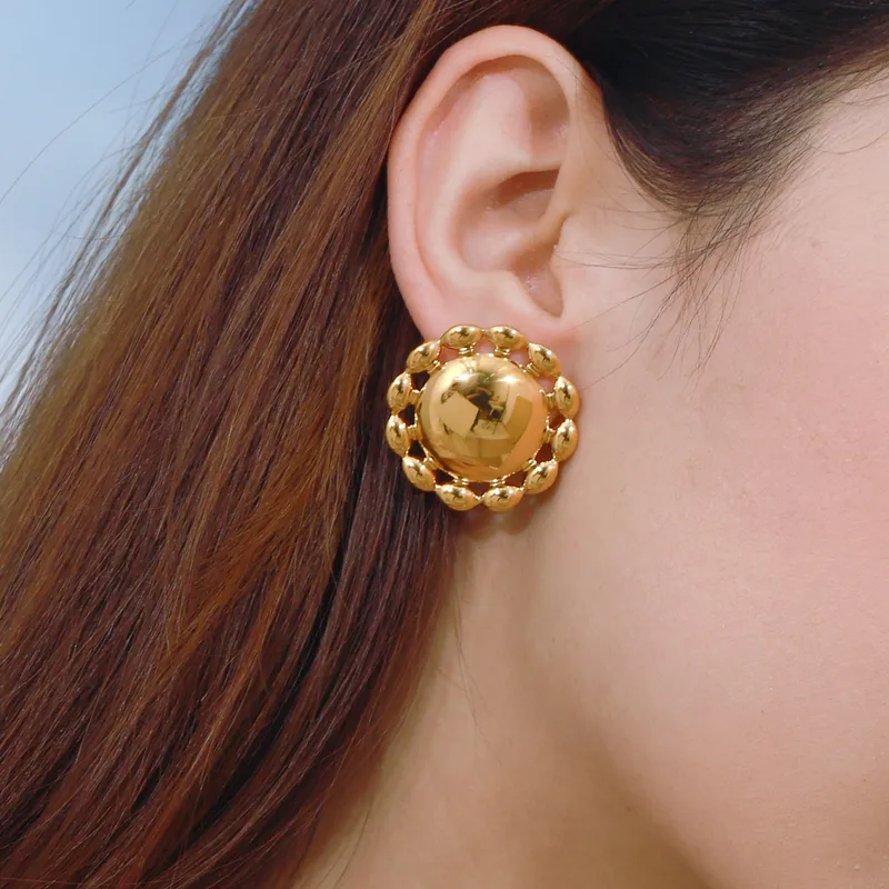 Basic Vacation Commute Geometric 316 Stainless Steel  Ear Studs
