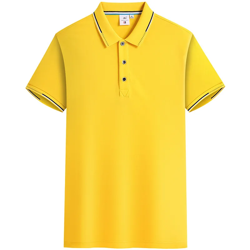Ice Ion Polo Shirt Printing Embroidery Summer Business Short-Sleeved Enterprise Workwear T-shirt Work Clothes Custom Logo
