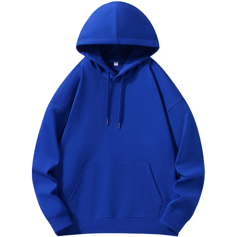 Cotton 330G Terry Hooded Sweater Customization Heavy Fashion Brand Drop Shoulder Hooded Overalls Pullover Hoodie Printed Logo