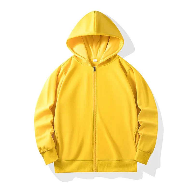 Parent-Child Terry Cardigan Printing Student Class Clothes Coat Cultural Shirt Children's Hoodie Zipper Sweater Customization Printed Logo