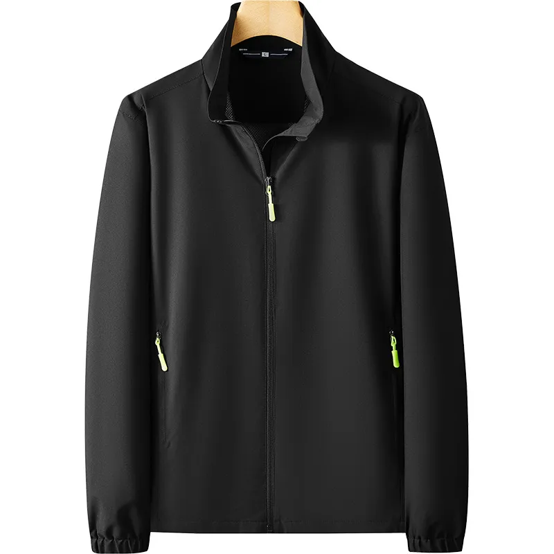 Waterproof Windbreaker Overalls Printed Logo Spring And Autumn Single Layer Top Men's And Women's Coats Business Jacket Custom Lettering