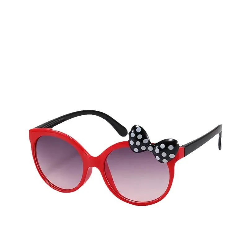 Cartoon Style Cute Bow Knot Ac Oval Frame Full Frame Glasses