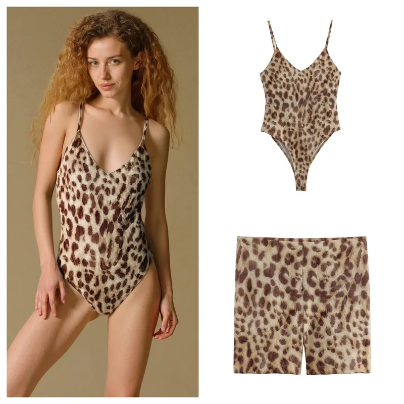 Holiday Daily Selfie Women's Casual Elegant Streetwear Leopard Polyester Shorts Co-ord Set Shorts Sets