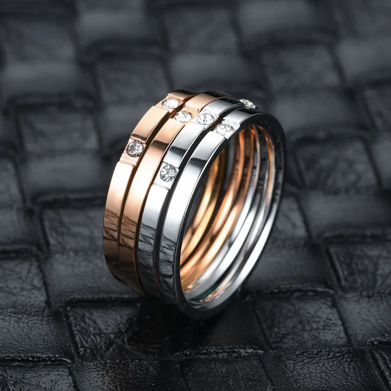 Wholesale Jewelry Lady Geometric Stainless Steel Artificial Gemstones