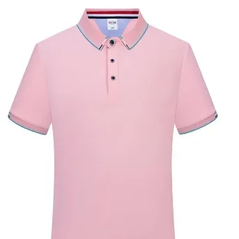 High-End Polo Shirt Custom Embroidered Logo Ice Ion Lapel T-shirt Embroidered Work Clothes Enterprise Short Sleeve Work Clothes Printing