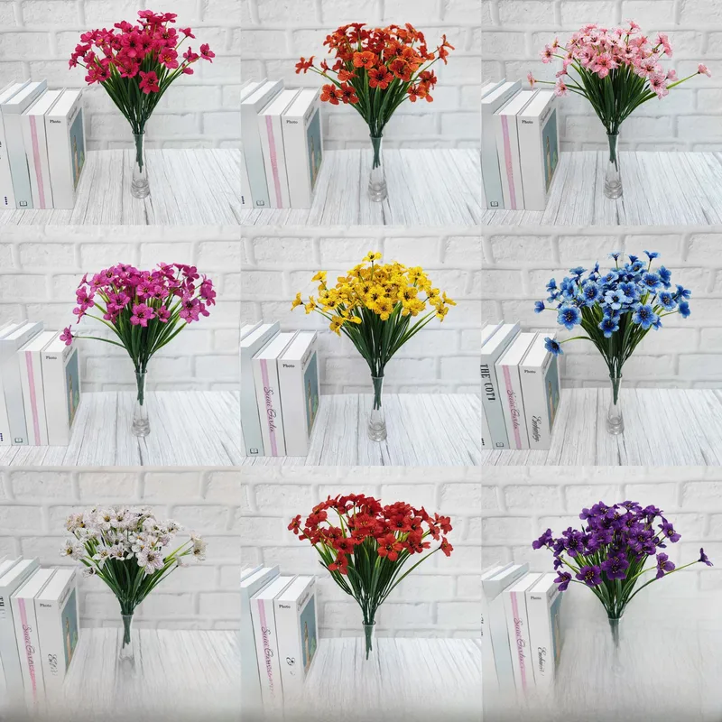 Amazon Artificial Flowers Lavender Simulation Flowers Indoor Outdoor Decoration Faux Wholesale