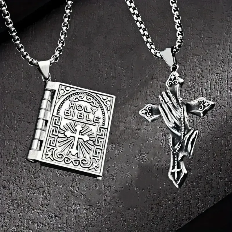 Basic Jesus Titanium Steel Men's Pendant Necklace