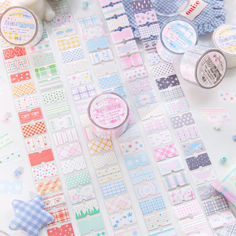 Cartoon School Paper Cartoon Style Cute Sweet Adhesive Tape