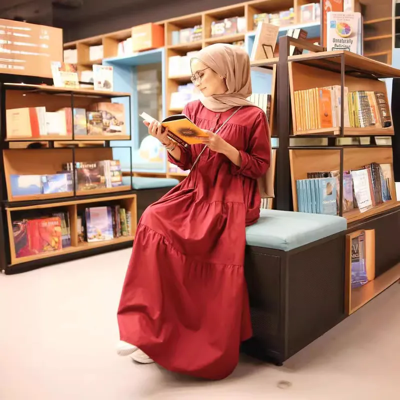 Women's Adults Solid Color Patchwork Abaya