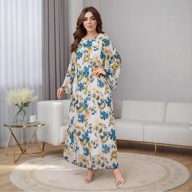Printing Three-dimensional Decoration Abaya