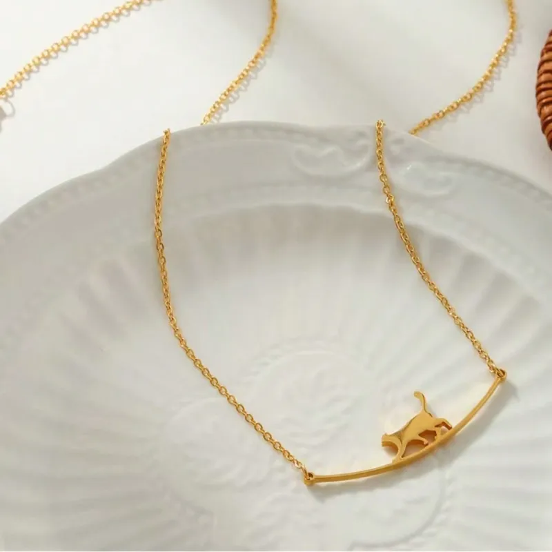 Cute Animal 304 Stainless Steel Women's Necklace
