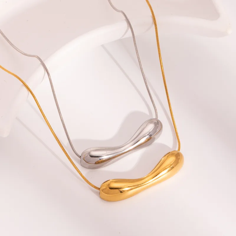 Retro Classic Style Geometric 304 Stainless Steel 18K Gold Plated Women's Pendant Necklace