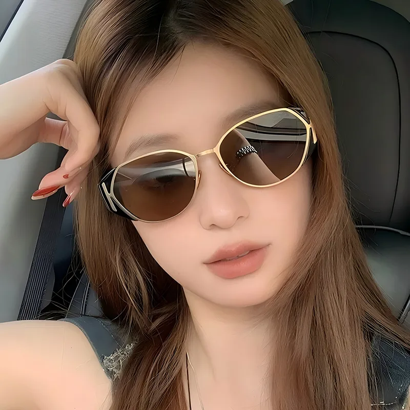 Modern Style Solid Color Ac Oval Frame Full Frame Glasses