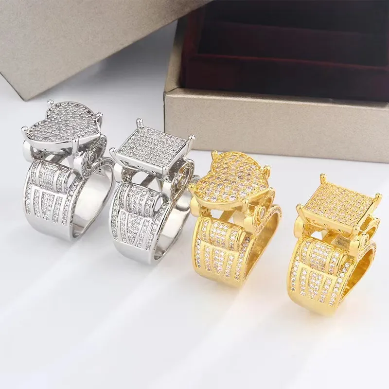 Shiny Geometric Copper Plating Women's Rings