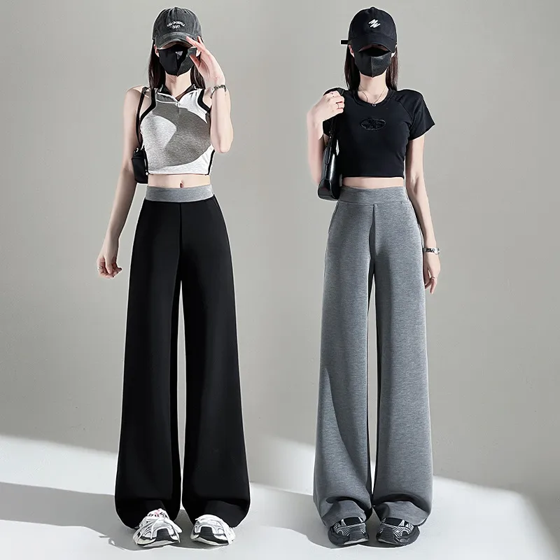 Women's Casual Outdoor Street Japanese And Korean Leisure Simple Style Solid Color Three-dimensional Decoration Full Length Casual Pants