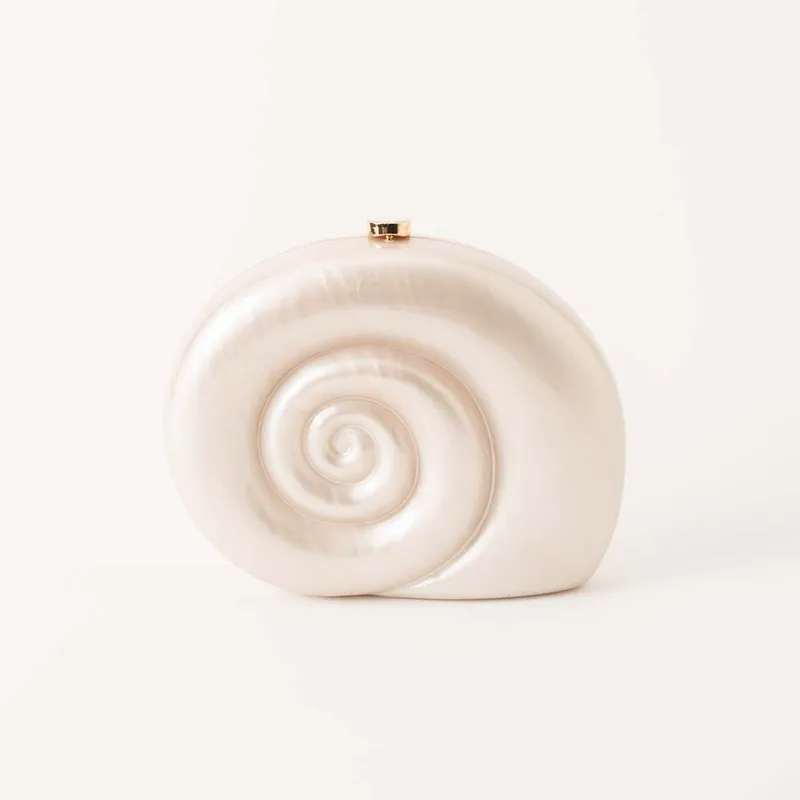 Milky White Acrylic Solid Color Oval