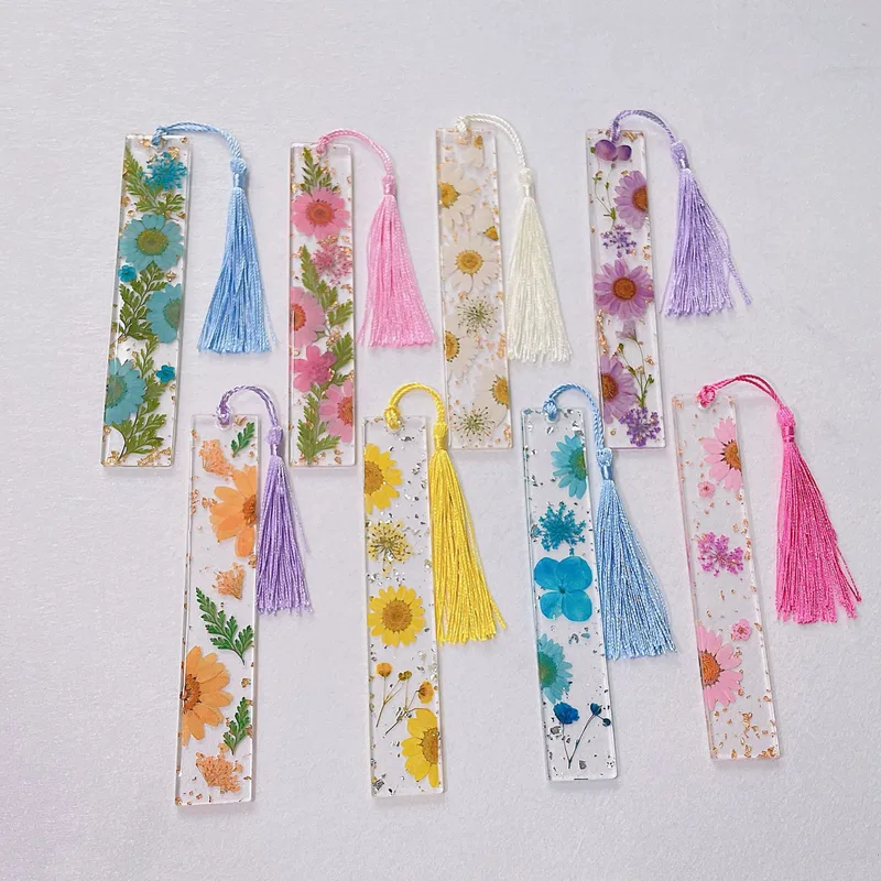 1 Piece Flower School Graduation Resin Pastoral Simple Style Bookmark